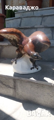 Голям Порцеланов Орел, снимка 7 - Статуетки - 50527604