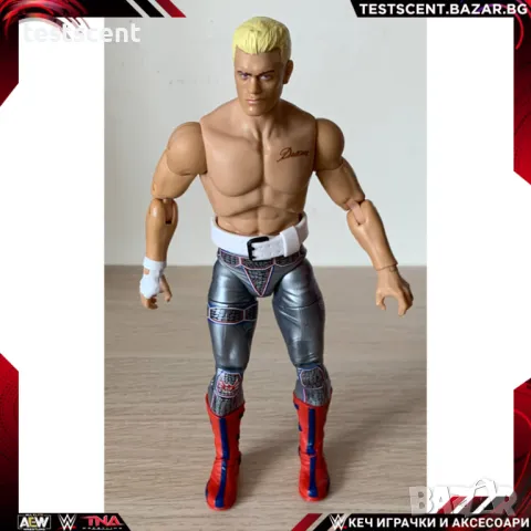 Екшън фигура AEW Cody Rhodes The American Nightmare Коуди Роудс UK Exclusive Jazwares WWE, снимка 1 - Колекции - 48524493