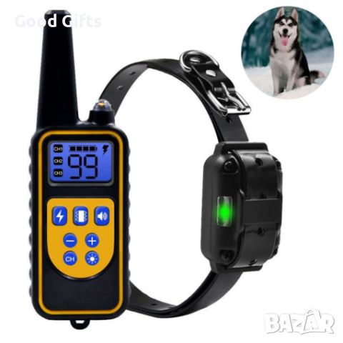 Електрически нашийник за обучение на кучета, дистанционно управление, снимка 1 - За кучета - 46155744