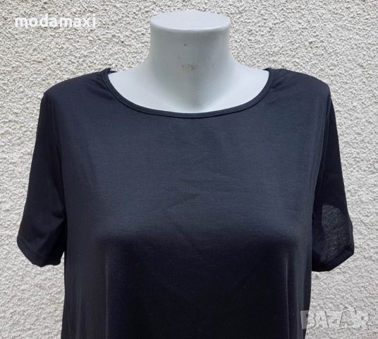 3XL Нова черна блуза с подгъв от дантела , снимка 2 - Туники - 46738162