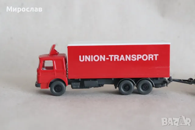 WIKING H0 1/87 MAN ТИР КАМИОН МОДЕЛ КОЛИЧКА КОЛИЧКА, снимка 2 - Колекции - 49553941