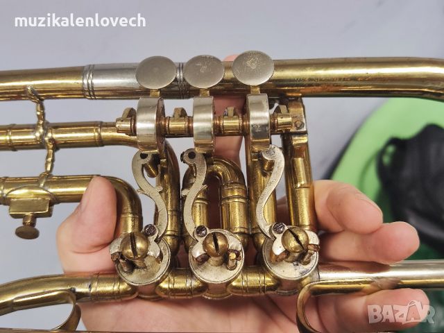 Fluglehorn F. Schediwy Ludwigsburg - Флигорна с оригинален твърд куфар Made In Germany, снимка 9 - Духови инструменти - 45315595