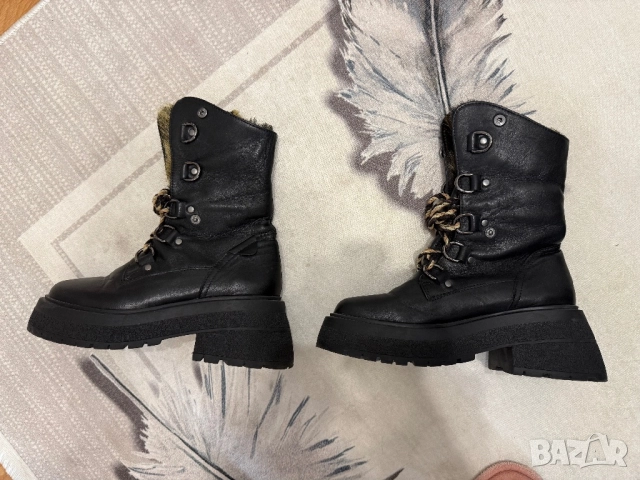 Gabina боти от естествена кожа и естествен косъм, снимка 9 - Дамски боти - 52827167