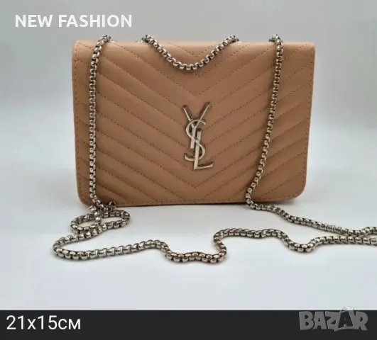 Дамски Кожени Чанти: YVES SAINT LAURENT , снимка 2 - Чанти - 47463567