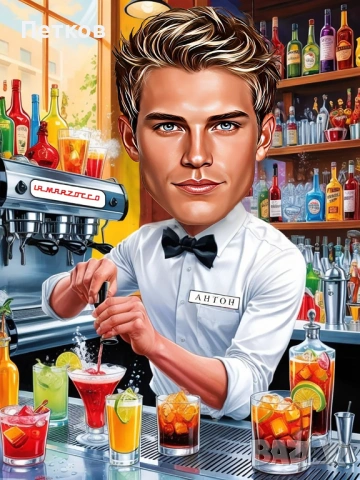 Карикатура по снимка! Уникален подарък за любим човек!, снимка 3 - Картини - 52379727