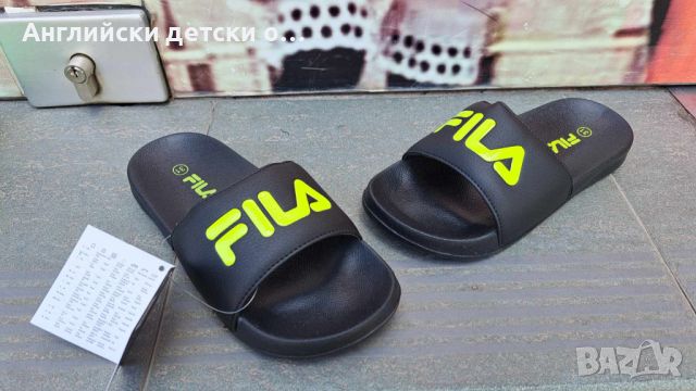 Английски детски чехли-FILA , снимка 2 - Детски сандали и чехли - 46557330