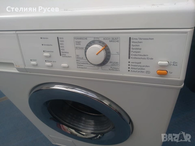 ЗА ЧАСТИ пералня miele softtronic w416 миеле изгорял нагревател и платката не работи, отпред панела , снимка 17 - Перални - 52028546