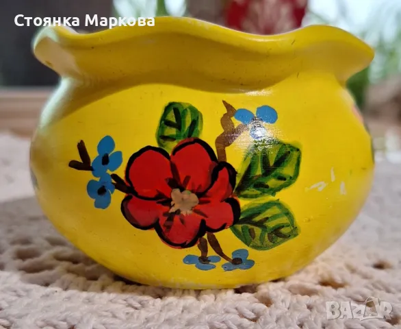 Малки керамични вазички-кашпи, снимка 6 - Вази - 50177585