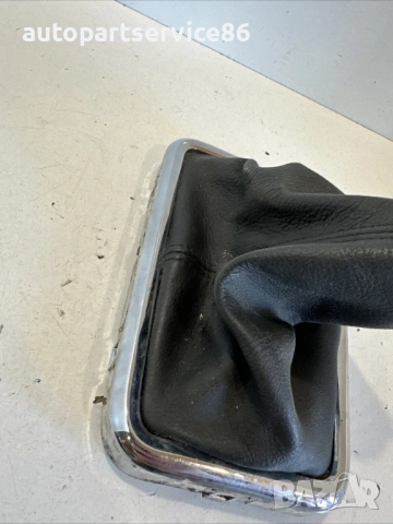 Лост за скорости от кожа черен за Peugeot 407 2.2 HDI (2007), снимка 3 - Части - 53700760