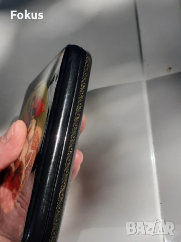 Уникална руска лакова кутия - табакера Федоскино печат, снимка 6 - Антикварни и старинни предмети - 51301428