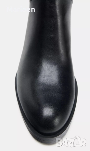 Черни ботуши Zara, снимка 4 - Дамски ботуши - 52854210