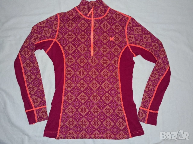 Kari Traa (S),(М) и (L) дамска термо комплект и блуза мерино 100% Merino Wool, снимка 4 - Спортни екипи - 48175419
