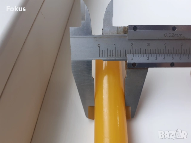 Пръчка каталин бакелит жълта с дамари броеница, снимка 5 - Антикварни и старинни предмети - 53950937