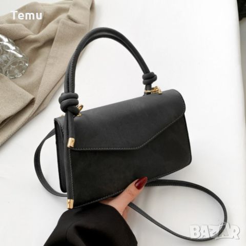 Малка дамска чанта с къса дръжка с възли 23х15х6см, снимка 4 - Чанти - 46411752