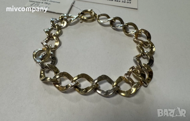 Златна гривна 4.78гр.18см., снимка 6 - Гривни - 52991370