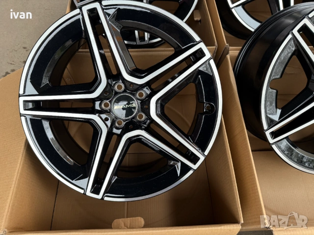 4 бр. чисто нови алуминиеви джанти Mercedes 20'' 5x112 , централен отвор 66.5, 8.5J ET36, снимка 3 - Гуми и джанти - 53039945