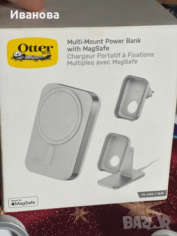 Преносима батерия с магнитно/кабелно зареждане (MagSafe), снимка 2 - Оригинални батерии - 52918769