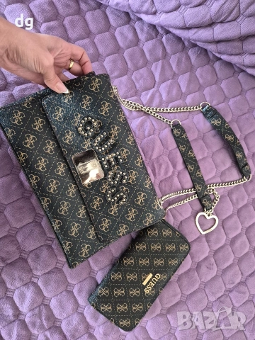 Портмоне и чанта GUESS, снимка 2 - Чанти - 54276424
