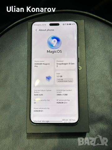 Honor Magic 6 pro 12/512GB ТОП Цена, снимка 10 - Huawei - 53725350