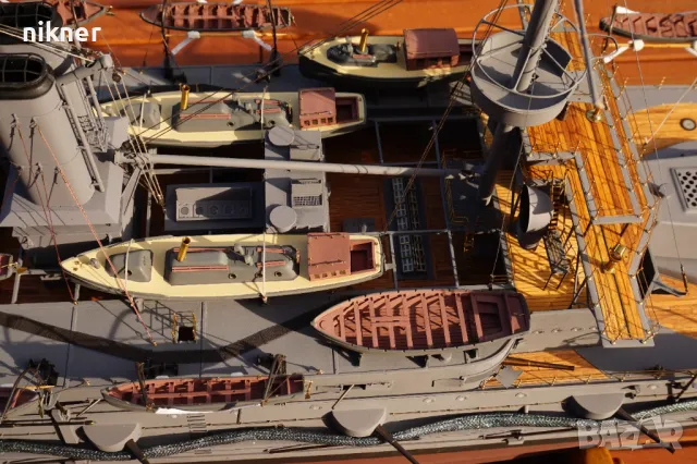 Нов модел на британския кораб клас Majestic HMS Hannibal, снимка 7 - Други ценни предмети - 50312435