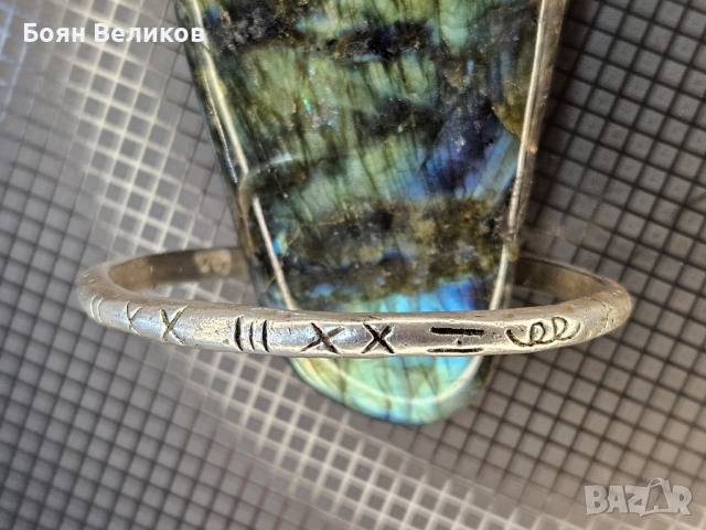 антична сребърна гривна , снимка 5 - Антикварни и старинни предмети - 44936595
