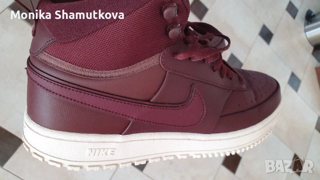 Мъжки зимни боти Nike цвят бордо, снимка 3 - Мъжки боти - 52576843