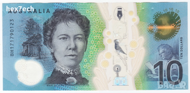 ❤️ ⭐ Австралия 2017 10 долара полимер ⭐ ❤️, снимка 3 - Нумизматика и бонистика - 50984792