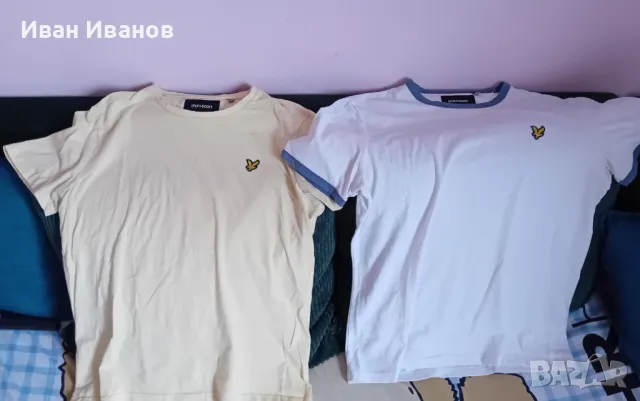 Две оригинални тениски Lyle & Scott, снимка 1 - Тениски - 49351048