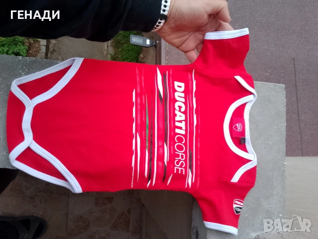 Бебешко боди ducati corse 12 месеца, снимка 3 - Бодита за бебе - 54209055