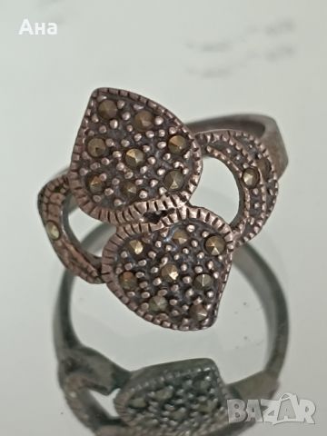 Старинен сребърен пръстен , снимка 3 - Пръстени - 46246404
