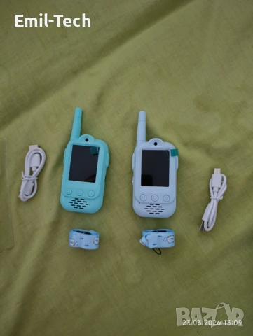 Нови детски видео уоки токи 2 бр. с камера, презареждаеми, снимка 8 - Електрически играчки - 53949354