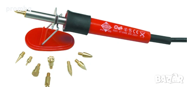 пирограф, електрически с 9 накрайника, печати, гравиране, накрайници, Германия, снимка 14 - Инструменти за гравиране - 35355796