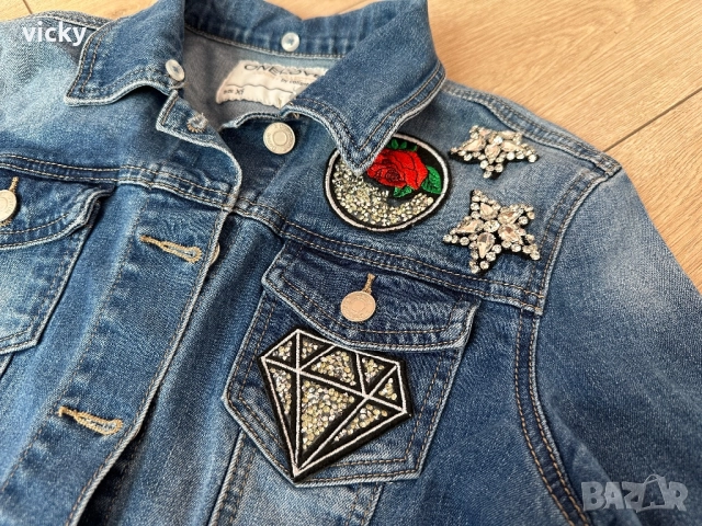 Дамско дънково яке, размер XS