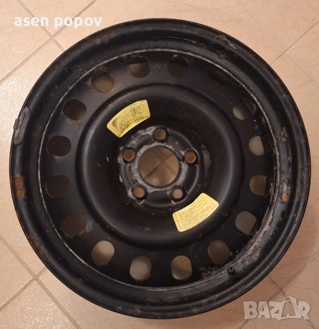 Стоманена джанта 17 (Пежо), снимка 2 - Гуми и джанти - 54237793