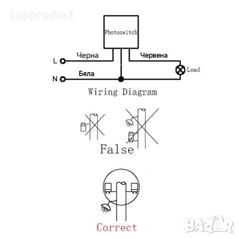 Сензор за автоматично включване на осветлението, снимка 2 - Други - 50141857