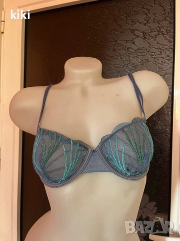 Passionata 75 B Син, бродериен сутиен 