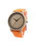 Дървен часовник със силиконова каишка - Montesilvano - 3 цвята (005), снимка 1
