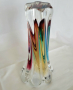 Антикварна кристална ваза Art Glass Sommerso Sanyu Япония , снимка 3