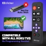 Roku Резервно дистанционно за телевизор – Съвместимо САМО с Roku TV, Големи бутони, Лесно за употреб, снимка 5