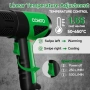 Нов Термопистолет 1800W 1.5s нагряване 50-650°C защита 4 накрайника, снимка 4