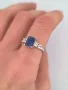 Сребърен Пръстен със Сапфири , снимка 2
