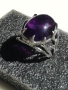 Сребърен пръстен с Аметист , снимка 3