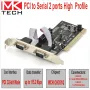 PCI to Serial 2 ports High Profile MKTECH - НОВИ, снимка 1