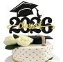 2026 Class of шапка картонен топер за декорация на торта завършване бал, снимка 1