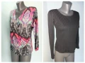 Два различни броя / Блуза с дълъг ръкав тип туника "dreamSTAR" и Черна от България  , снимка 1