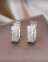 Дамски обеци с кристали, снимка 1
