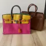 Дамска чанта Hermes модел Birkin цветна, снимка 5