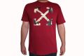 Памучна тениска в цвят бордо (003), снимка 1 - Тениски - 45467347