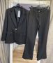 Дамски елегантен костюм в черно  сако + панталон, снимка 1 - Костюми - 45198052