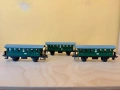 3 пътнически вагона Trix 20114 H0 1:87 ретро модел Влак, влакче, локомотив , снимка 3